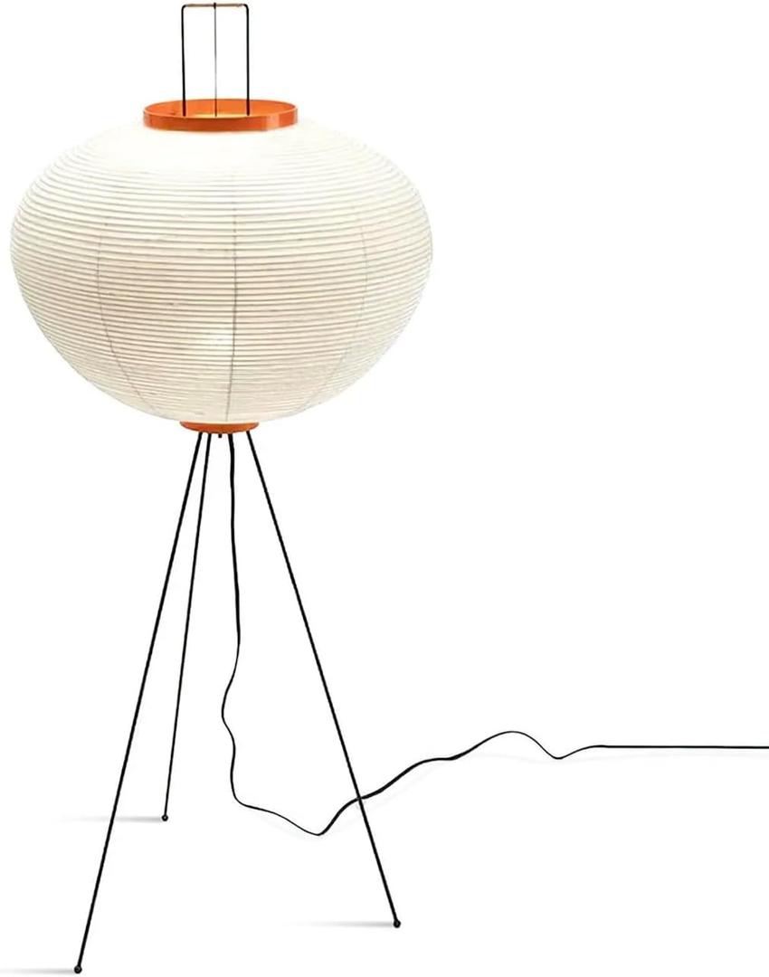 Noguchi Akari Style Floor Lamp *Abode Essence Glow Lamp *Japanese Wabi-Sabi Inspired Rice Paper Light  Modern Minimalist Glow Lamp for Home Decor