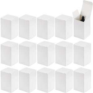 PH PandaHall 30pcs 2x2x3 inch Paper Essential Oil Packing Box, Small Packing Boxes Kraft Paperboard Gift Box Packaging Cases Gift Wrapping Boxes for Glass Dropper Bottles Diffuser Bottles, White