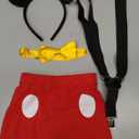Baby Boys First Birthday 1st/2nd/3rd Costume Cake Smash Outfits Y Back Suspenders Bloomers Bowtie Set Mouse Ear Size 90