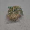 Taiyin 2 Pcs Wicker Flower Girl Basket with Pearl Handle and Ribbon Bow Cute Small Half Moon Shape Basket for Wedding Flowers Gifts Outdoor Picnic Home Party Decoration