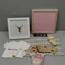 9 Pcs Pregnancy Announcement Set Pregnancy Reveal Ideas Felt Letter Board Bodysuit Baby Booties Photo Frame Plush Bear Wood Blocks for Coming Soon Baby Announcement