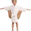 DELEY Girl's Robe Baby Boys Hoodie Robes Toddler Bathrobes for Kids Pajamas Sleepwear (11-12 Years)