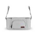 UPPAbaby Carry-All Parent Organizer – Easy Attach, Universal Fit – Multiple Compartments for Beverages, Snacks + Personal Items – Secure Zippered Pocket – Light Grey