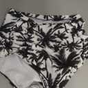 COCOPEAR Women's Ruched High Waisted Bikini Bottom Retro Vintage Swim Short Tankinis 3XL