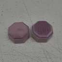 BLUTETE Hexagon Velvet 2 Slots Jewelry Ring Box Engagement Ring Box Wedding Day Detachable Lid for Proposal Engagement Wedding Ceremony (Lilac)