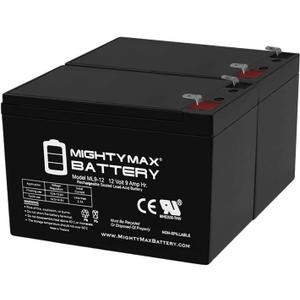 Mighty Max Battery 12V 9Ah SLA Replacement Battery for CyberPower 1500 AVR - 2 Pack