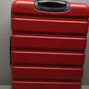 Coolife Luggage 3 Piece Set Suitcase Spinner Hardshell Lightweight TSA Lock (red, 3 piece set(20in24in28in))