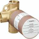 hansgrohe 15984181 Rough Trio Diverter Valve,Brass, .75