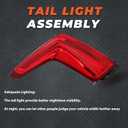 Labwork Driver Side Tail Light Replacement for XT5 2017-2019 Red Lens Rear Tail Light Brake Lamp Assembly LH Left Side GM2804125