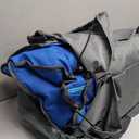 Oversized Camping Chair, Portable Folding Camping Chairs with Side Pocket, Cup Holder and Carry Bag, Heavy Duty Outdoor Camping Chairs for Adults, Fishing, Sports, Trip, up to 400lbs, Style 1 (Blue)