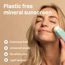 ATTITUDE Oceanly Tinted Face Cream Stick with SPF 30, EWG Verified, Plastic-Free, Broad Spectrum UVA/UVB Protection with Zinc Oxide, Universal Tint, Unscented, 1 Ounce