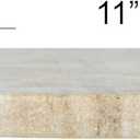 Creative Co-Op Round Marble Charcuterie or Cutting Board, Beige