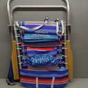 Tommy Bahama Hi-Boy 17" Seat Height 4-Position Lace-Up Suspension Folding Beach Backpack Chair