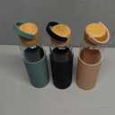 21oz Borosilicate Glass Water Bottles with Silicone Non-Slip Sleeve & Leak-Proof Lid-Reusable Drink Bottle for Office,Travel,Gym,Hiking-BPA Free,Ideal Gift for Home,Car &Fitness (Pink+Black+Green)