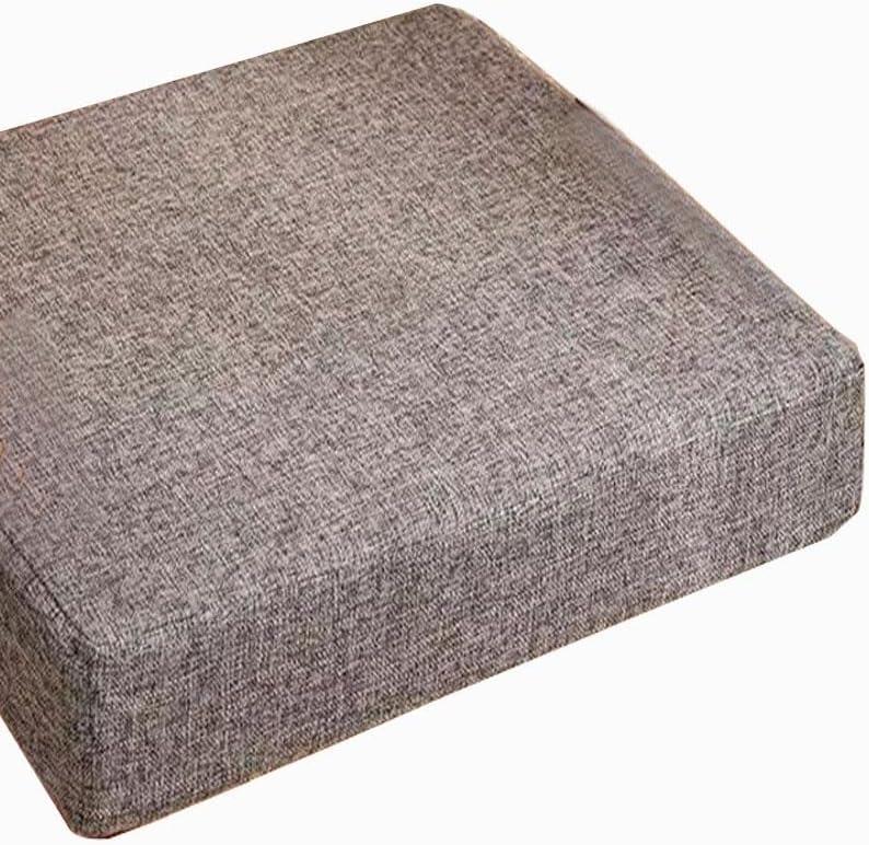 Red/Black Chair Thickened Pad for Office ChairMeditation Cushionv Floor Pillows Seating Linen High-Density Sponge Recliner Chair Cushion for Elderly (Color : 23, Size : 18X18X2IN/45X45X5CM)