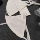 Set of 3 Pieces White Beach Clothes M