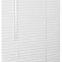 LOTUS & WINDOWARE Cordless 1" Aluminum Mini Blind 46" Wide x 60" Long, White, Room Darkening Metal Indoor Window Blinds for Home and Office