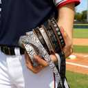 LaRibbons Volleyball Ribbon Set 6 Rolls 30 Yards Total Black White Grosgrain Volleyball Themed Printed Ribbons for Hair Bows, Gift Wrapping, Team Party Decorations, DIY Sewing Supplies