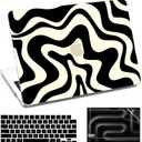 for MacBook Pro 14 Inch Case 2026 2025-2021 M5/M4/M3/M2/M1 Models A3427 A3426 A3434 A3401 A318 A3112 A2992 A2918 A2779 A2442, Protective Cover with Screen & Keyboard Protector - Blue Wave