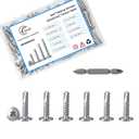 3 x Sheet Metal Self-Tapping Screws with Storage Box 210pcs, Cross #8  5/8inch Truss Head Sheet Metal Screws Without Pre-Drilling for Furniture Making and Woodworking, High Strength Quick Tapping Screws