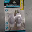 Oval Adhesive Hooks, 2 Pack, White