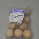 Wood Knobs, 2 Inch Round Natural Wood Drawer Pulls, Pack of 12 Unfinished Wooden Drawer Knobs, Ball Shaped Wood Cabinet Knobs, Nursery Dresser Knobs, Wood Door Knobs and Crafts