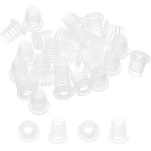 PATIKIL Bottle Adapter 0.28"/7mm, 25 Pcs Press in Bottle Adapter Plugs for Oral Dispenser Liquid Oil Plastic Glass Bottles Stopper, Clear