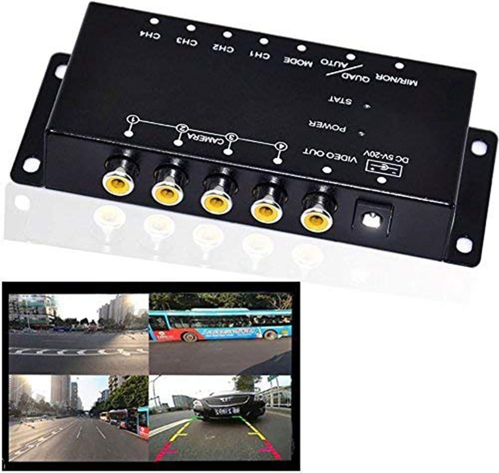 Auto Wayfeng WF IR Control 4 Cameras Video Control Car Cameras Image Switch Combiner Box for Left View Right View Front Rear Parking Camera Box