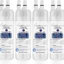 FILTER1 W10295370 A Refrigerator Water Filter Replacement Compatible for EDR1RXD 1 WATER FILTER W10295370 A Refrigerator Models (4-PACK)