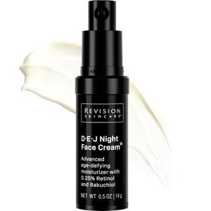 Revision Skincare DEJ Night Face Cream, Anti Aging Moisturizer, Antioxidant Rich with Retinol and Bakuchiol