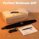 Cordless 3-in-1 Red Light Therapy Wrist Wrap with 3 Heat Settings & 3 Massage Modes - Auto Shut-Off Safety, Soft Breathable Support for Muscle Soreness & Stiffness Relief at Home & Office (Black)