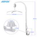 AGPTEK Baby Crib Mobile Bed Bell Holder Arm Bracket Wind-Up Music Box Holder Baby Bed Stent Set Nut Screw 28 Inch