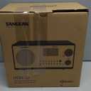 Sangean HDR-18 HD Radio/FM-Stereo/AM Wooden Cabinet Table Top Radio Silver