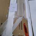 LINSY Wood Bed Frame, Full Bed Frame with Headboard LED, Wooden Platform Frames with Charging Station, No Box Spring Needed, Easy Assembly, Natural Wood