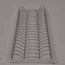 SIMPLE HOUSEWARE Stainless Steel Plate Drying Rack with Drainboard, Chrome