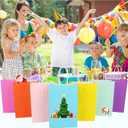 MITINU 60PCS Paper Gift Bags, 5.8"x3.2"x8.25" Party Favor Bags Bulk Rainbow Goodie Small Gift Bags with Handles for Kids Birthday Baby Shower Crafts Wedding Party Supplies (15 Colors)