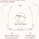 Gaoye Blue Light Blocking Glasses - Trending Round TR90 Frames, Metal Arms, UV400 Protection - Matching Soft Case (3-black+pink+transparent)