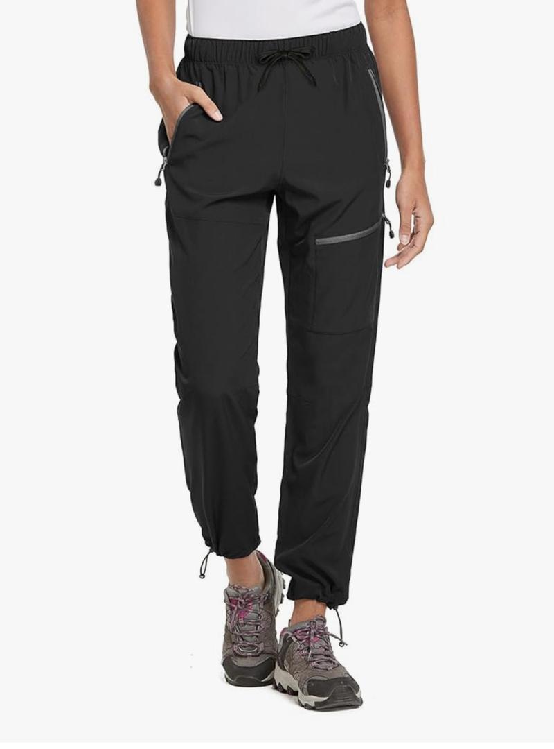 baleaf Women's Hiking Pants Quick Dry Lightweight Water Resistant Elastic Waist Cargo Pants for All Seasons Medium