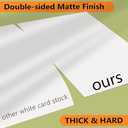 Cimlaga 100 Sheets White Cardstock 8.5 x 11, 92lb/250gsm Cover Card Stock, Thick Cardstock Printer Paper for Invitation, Menus, Wedding, DIY Cards, Scrapbook Supplies