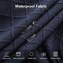 Waterproof Chair Covers for Dining Room Dining Chair Covers Kitchen Parsons Chair Covers (Navy Blue, 2 PCS)