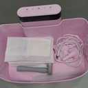 Cat Water Fountain, 122oz/3.6L Pumpless Wireless Cat Fountain, Cordless Water Fountains for Cats Indoor, Dog Pet Water Fountain Battery Operated with Stainless Steel Tray (Pink, Fountain+8 Fliters)