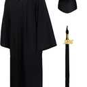 GraduationMall Matte Graduation Gown Cap Tassel Set 2026 for High School and Bachelor, Size: 4