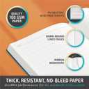 A5 Notebook Soft Cover Journal Lined, Medium Softcover Notebook Vegan Leather Journals for Men Women Writing, Ruled Thick Paper Flexible Junk Diary 256 Pages 2-Pack (Yellow-Orange)
