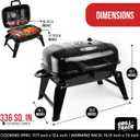 Grill Trade Portable Charcoal Grill - Mini BBQ Grill - Small Table Top Charcoal Grill for Camping, Outdoor Cooking - Foldable Camping Grill for Picnics, Tailgating and Backyard Grilling