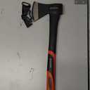 INTERTOOL 24-Inch Chopping Axe | Medium Size Felling Ax for Wood Splitting & Camping | Shock Absorbing Fiberglass Handle with Sheath | HT-0263