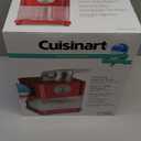 Cuisinart Snow Cone Machine, Home Shaved Ice Maker for Snow Cones, Snow Cone Maker with Reuseable Paper Cups, Makes 5 Icy Cones for Slushies, Frozen Drinks , Red, SCM-10P1