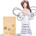Sympathy Gifts, Memorial Gifts for Loss of a Loved One, Remembrance and Bereavement Gifts, Angel Figurines for Women (Holding a Heart in Hand)