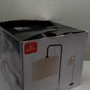 GLOBE Electric 67065 58" Floor Lamp, Black, Dark Gray Velvet Shade, On/Off Socket Rotary Switch, Living Room Dcor, Reading Light, Home Essentials, Bedroom, Office Accessories