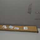 LazBlinds No Drill Cordless Cellular Shades, 36" W × 72" H, Dark Grey