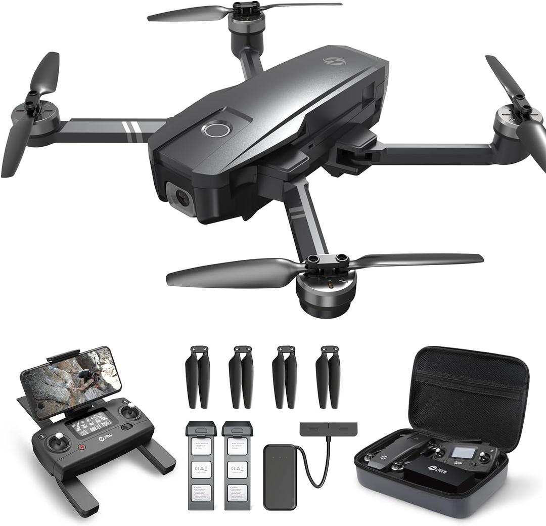 Holy Stone HS720 GPS Drone with Camera for Adults 4K UHD, 52 Minutes Flight Time, Foldable Quadcopter with Brushless Motor, Auto Return Home, Follow Me, Long Control Range